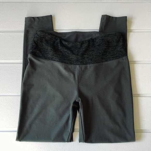 Vogo Athletica Women's Olive Mid-Rise Heather Waist Workout Leggings Size Small - Picture 1 of 4